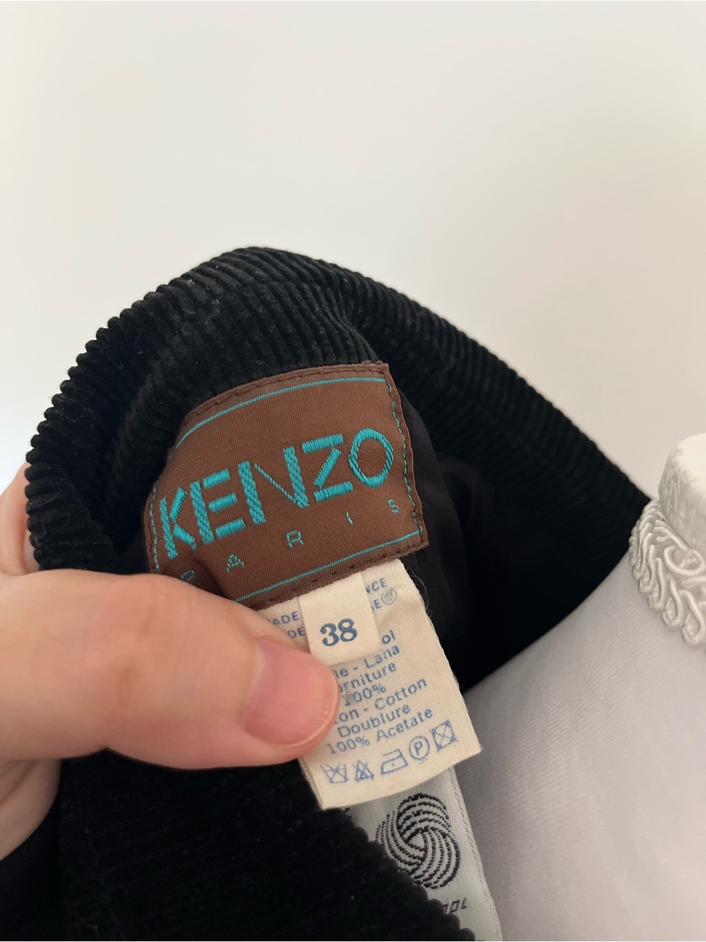 Kenzo 100% Wool Black Coat - Picture 7 of 8